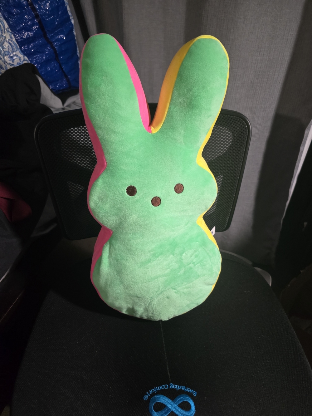 Peeps Color Block Bunny Plush Pillow